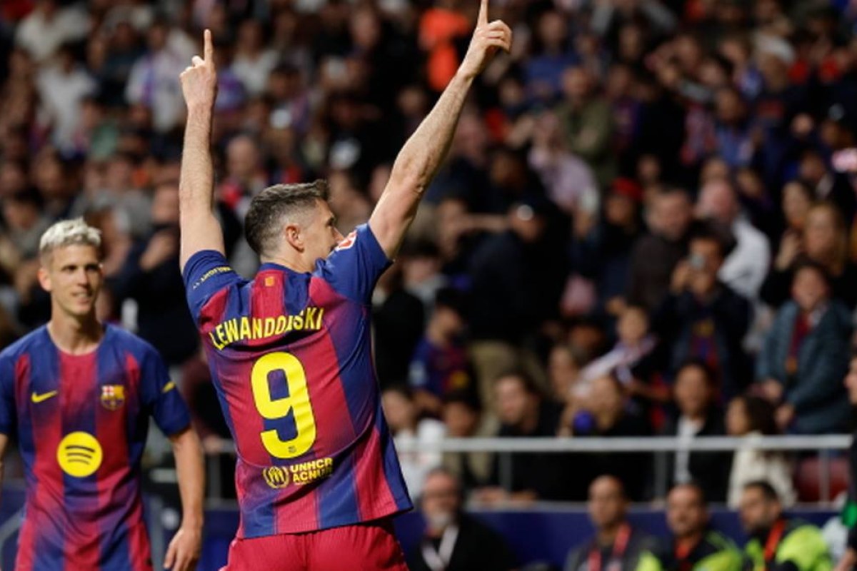 Robert Lewandowski celebration