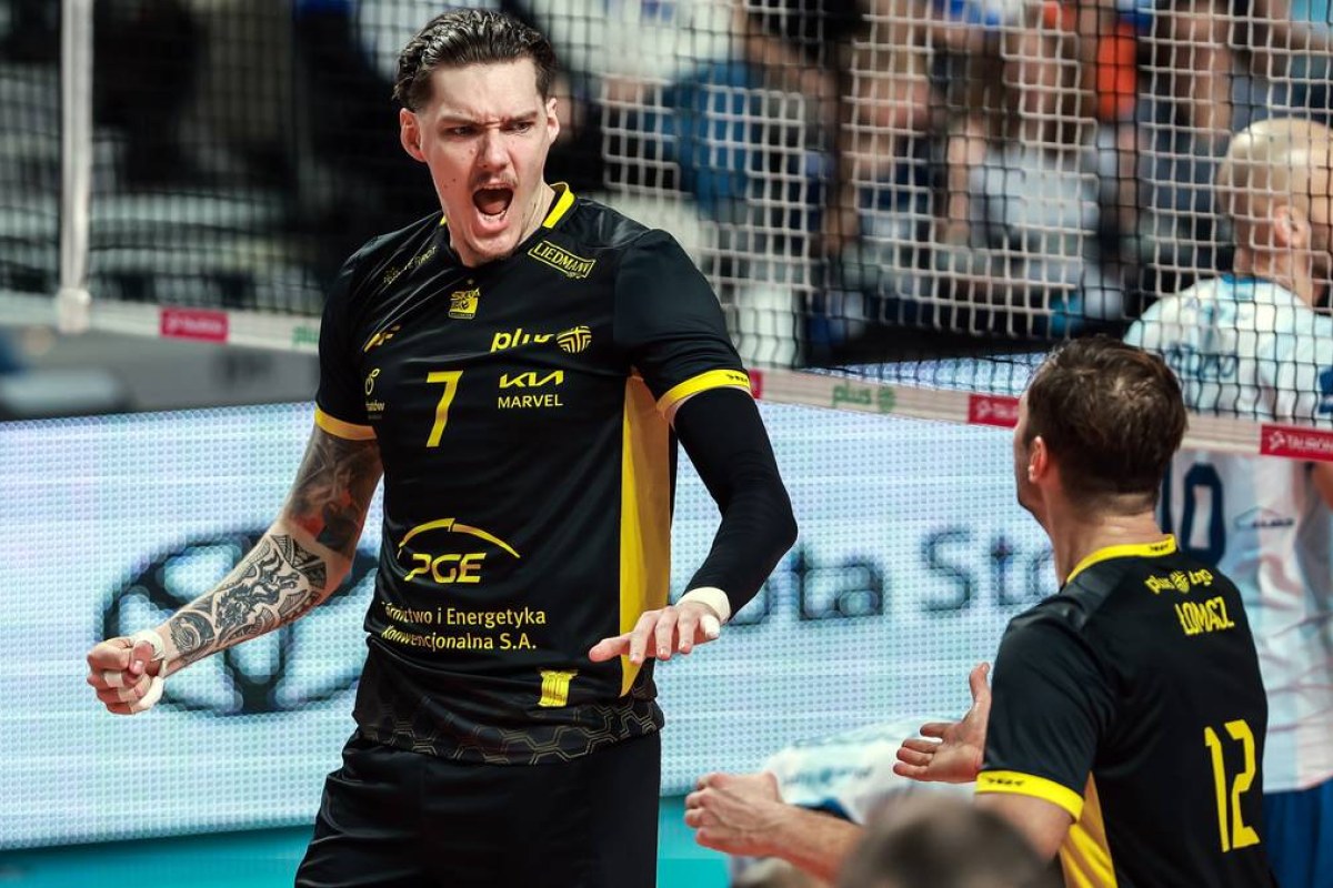 volleyball match action