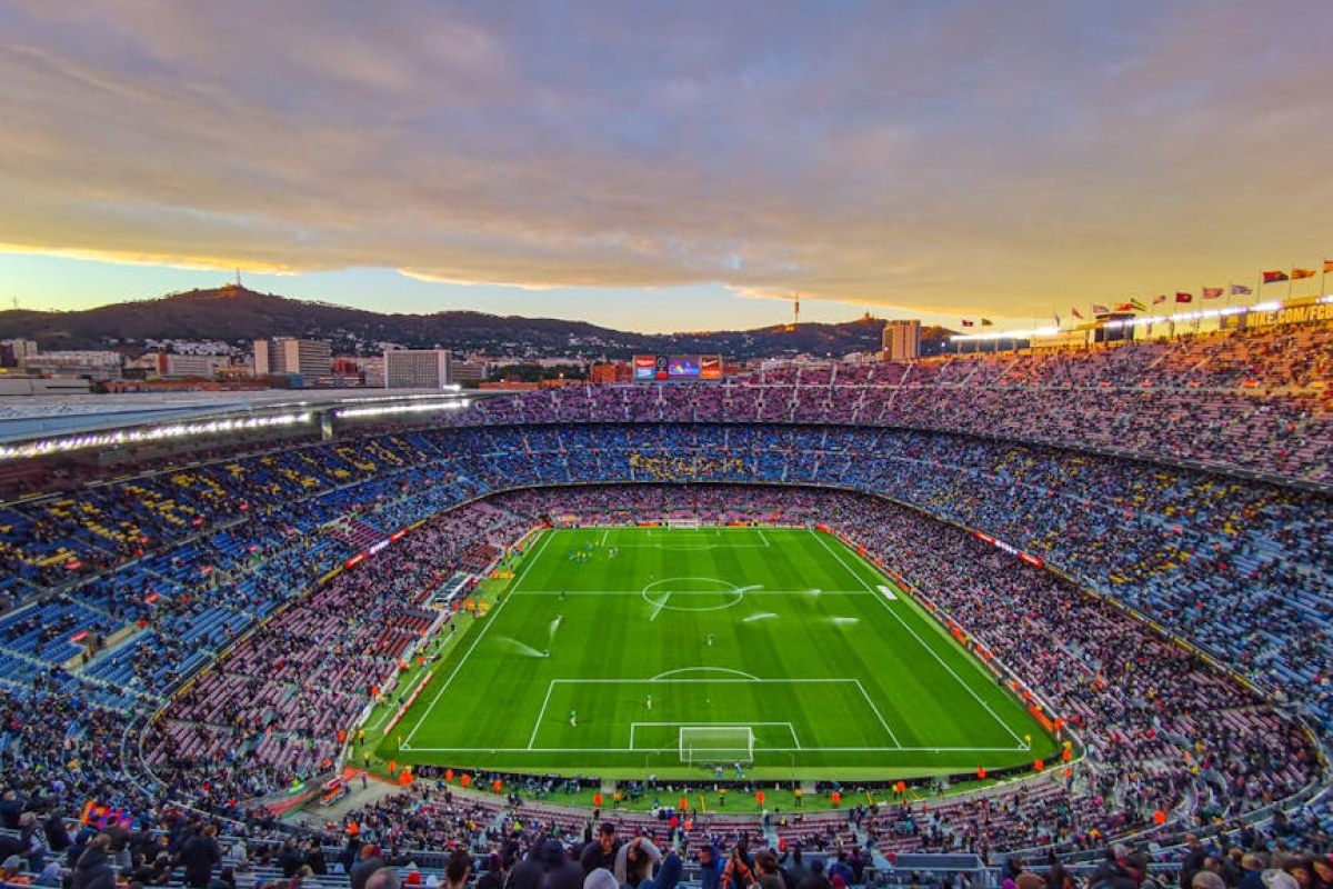 Barcelona football players