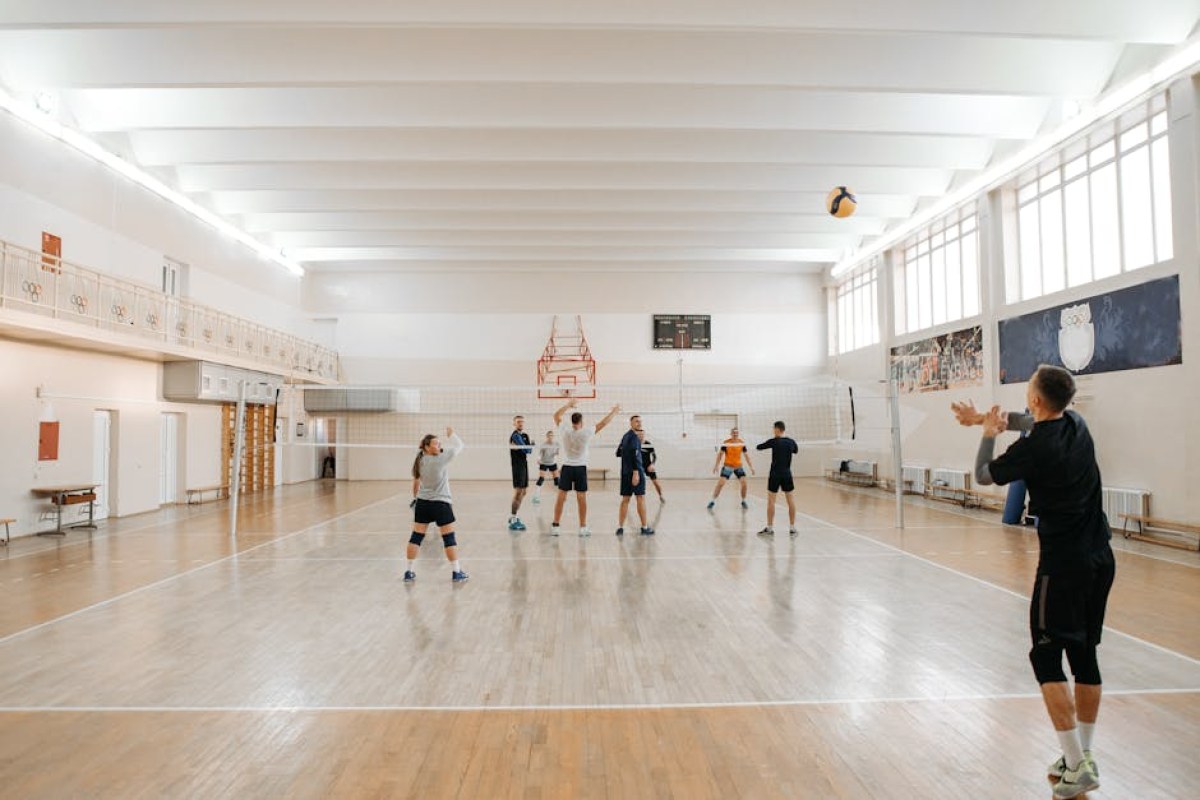 volleyball match arena